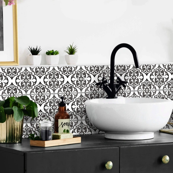 Fliesenaufkleber »Marokko Ornamente«, selbstklebend
