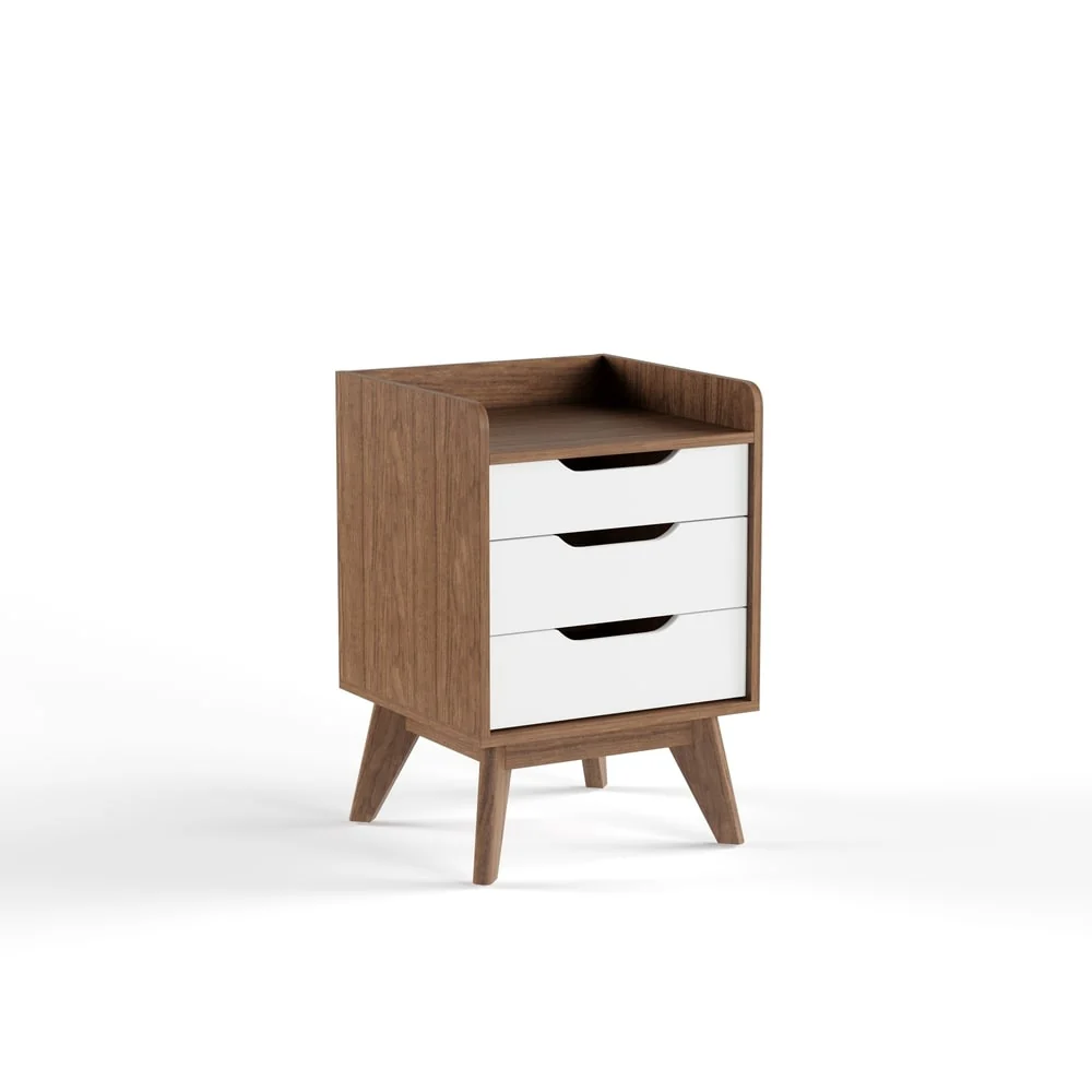 Carson Carrington Borlange Mid-century 3-drawer Nightstand
