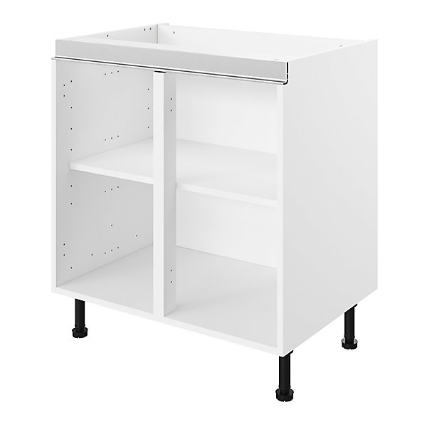 Caisson bas de cuisine blanc L. 80 cm Caraway Innovo GoodHome