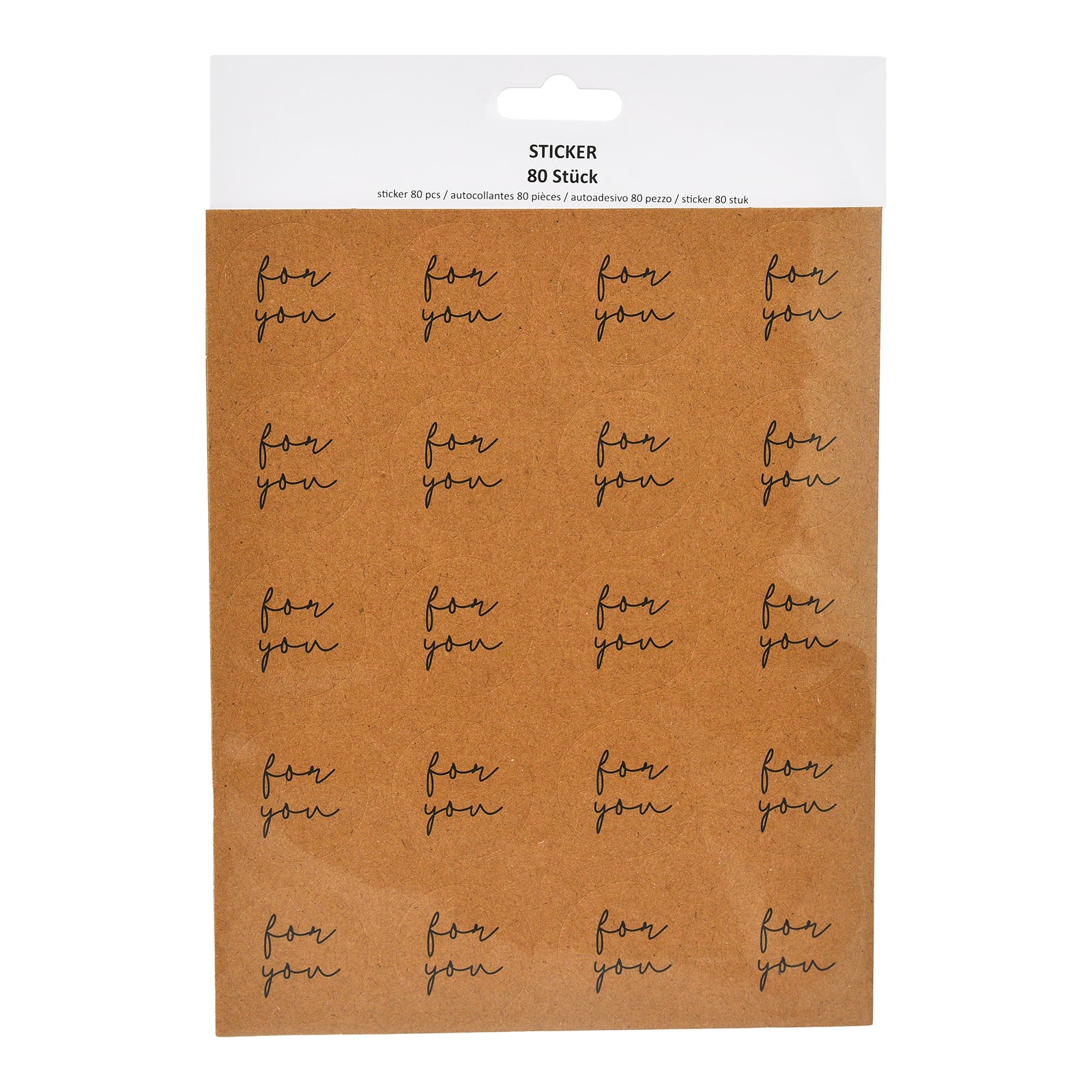Sticker-Set For You Beige,L 245 x B 170 mm, 80 Stück