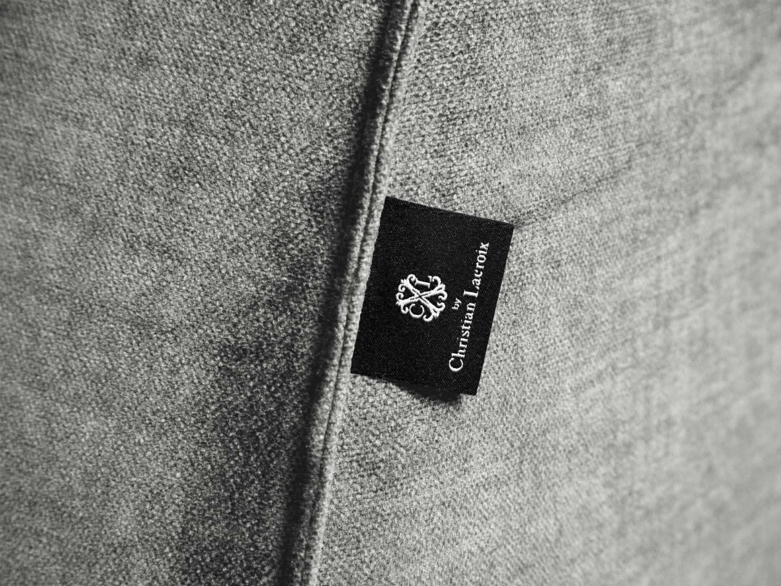 CHARLES - Canapé Modulable Gauche 2 places en Velours Gris Clair