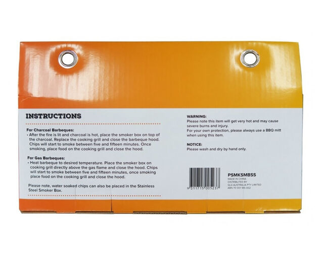 Pro Smoke Stainless Steel Smoker Box with Lid