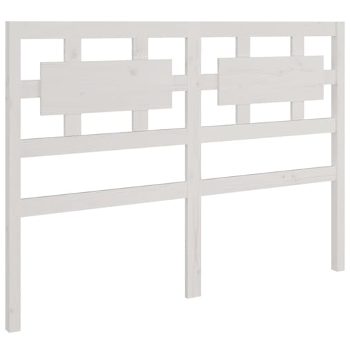 NNEVL Bed Headboard White 185.5x4x100 cm Solid Wood Pine