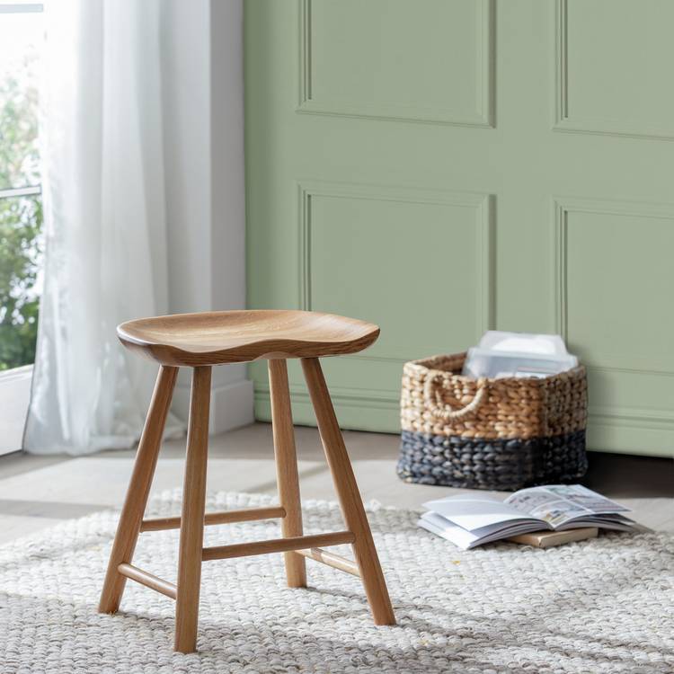 Habitat Barnwell Oak Short Stool - Natural