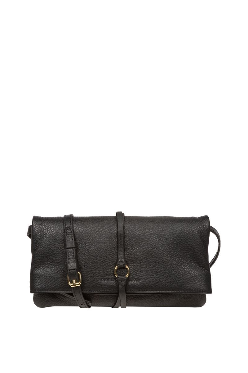 Pure Luxuries London Selene' Nappa Leather Cross Body Clutch Bag