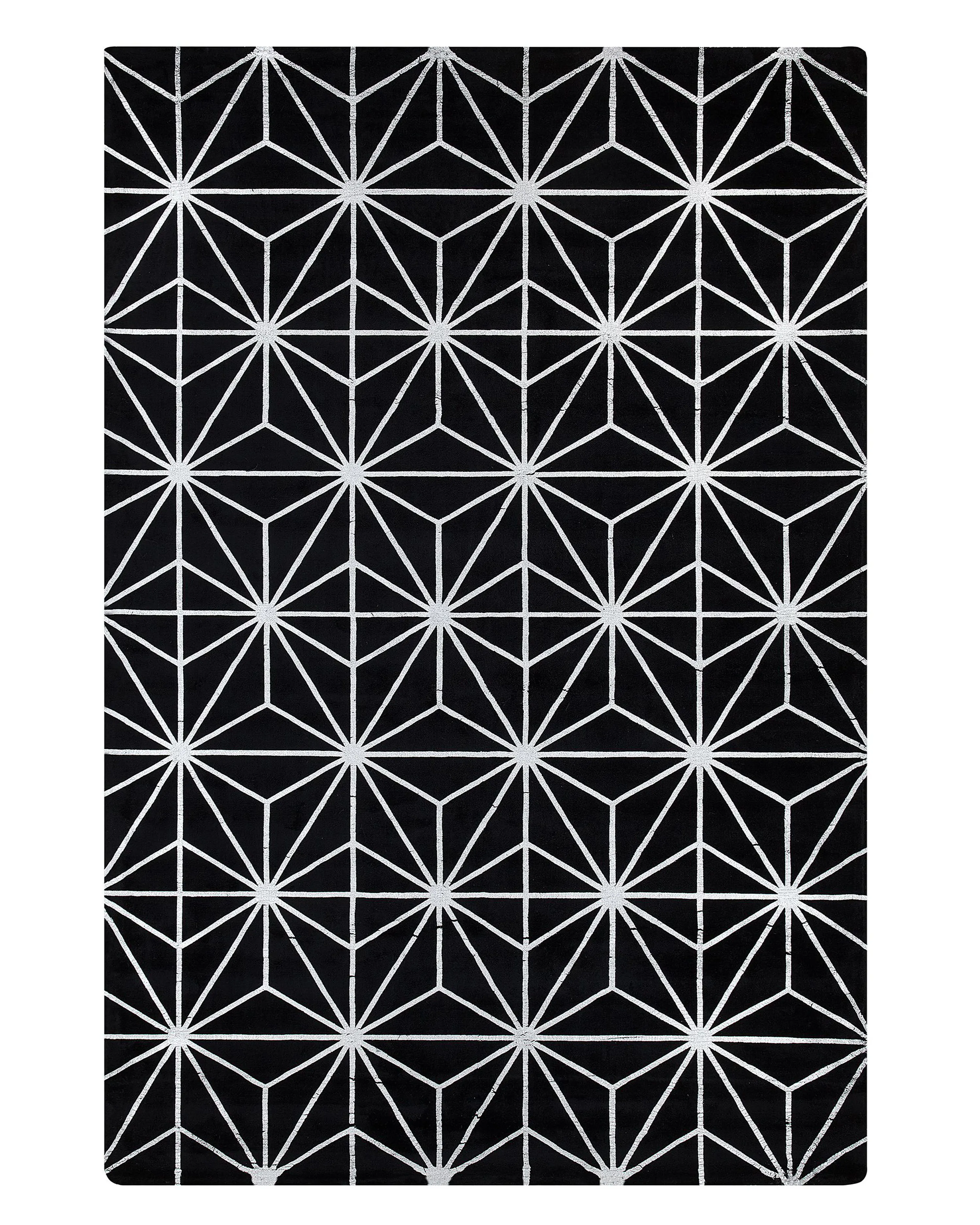 Rug SIBEL Black 140 x 200 cm Viscose
