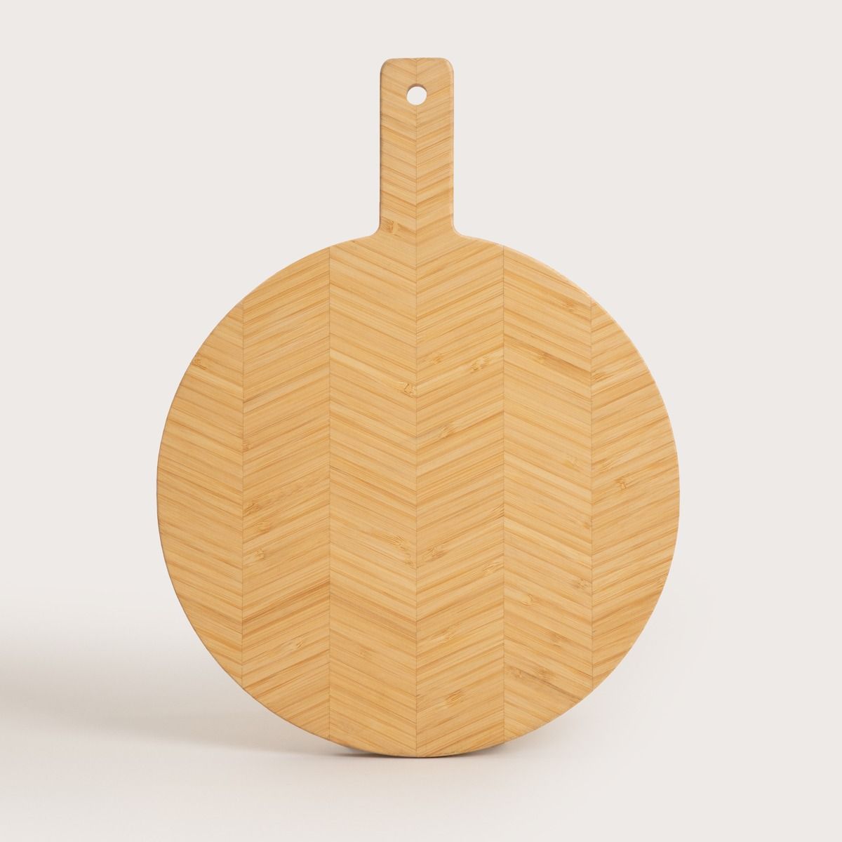 Deska BAMBOU do krojenia okrągła w jodełkę 40x30 cm