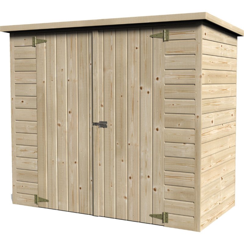 Abri de jardin en bois Bike Box 12 mm 1,93 x 0,98 m DÉCOR ET JARDIN