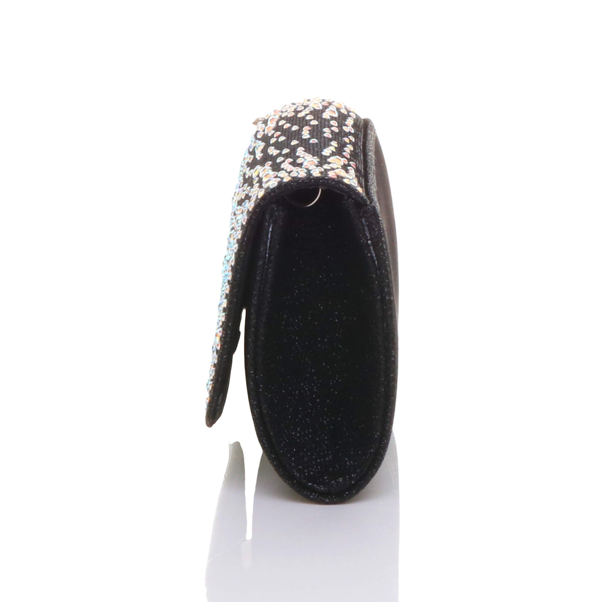AJVANI Diamante Evening Glitter Envelope Clutch Bag