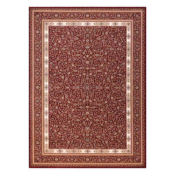 Dywan wełniany NAIN Ornament, ramka 7965/51066 bordo / beż 80x150 cm