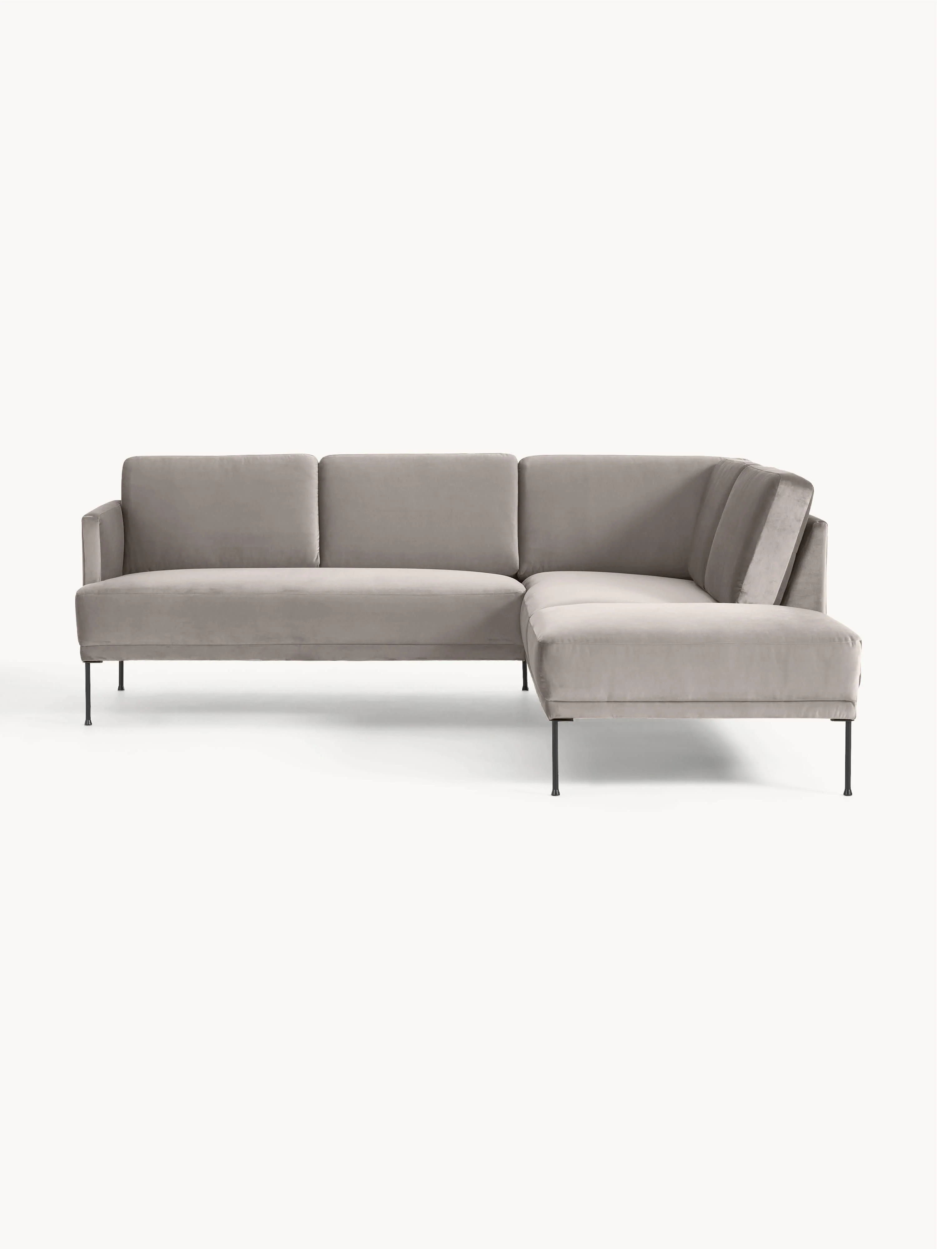 Samt-Ecksofa Fluente