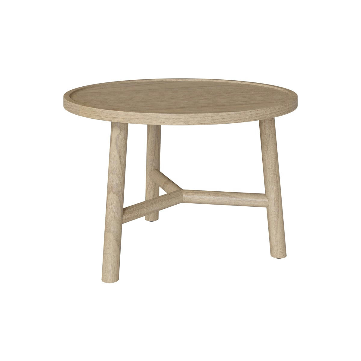 PALOMA - Table basse ronde en bois de mindi D60 cm