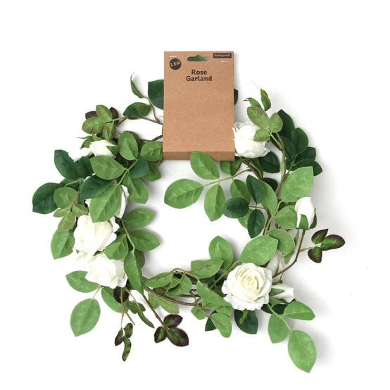 White Rose Garland 1.8m