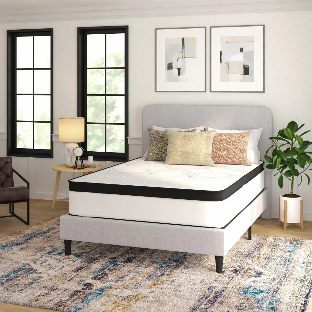 Oriana 12 CertiPUR-US Certified Hybrid Pocket Spring Mattress in a Box with an Extra Firm Feel for Durable Support