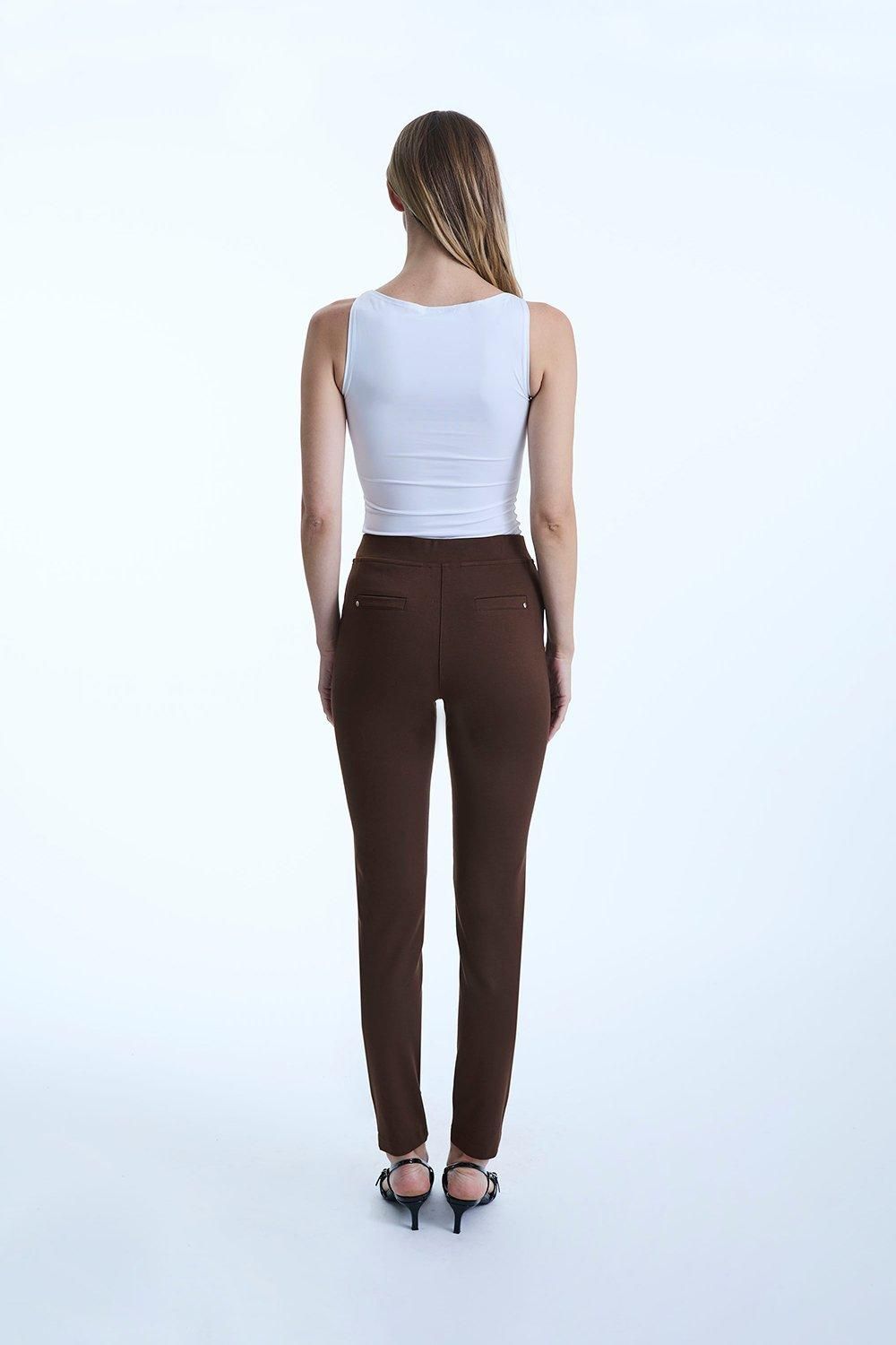 James Lakeland Brown Cigarette Trousers