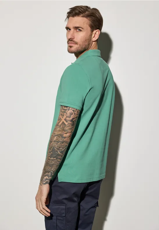Piqué-Poloshirt mit Logo