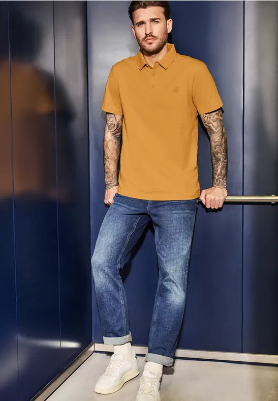 Slub Jersey Poloshirt