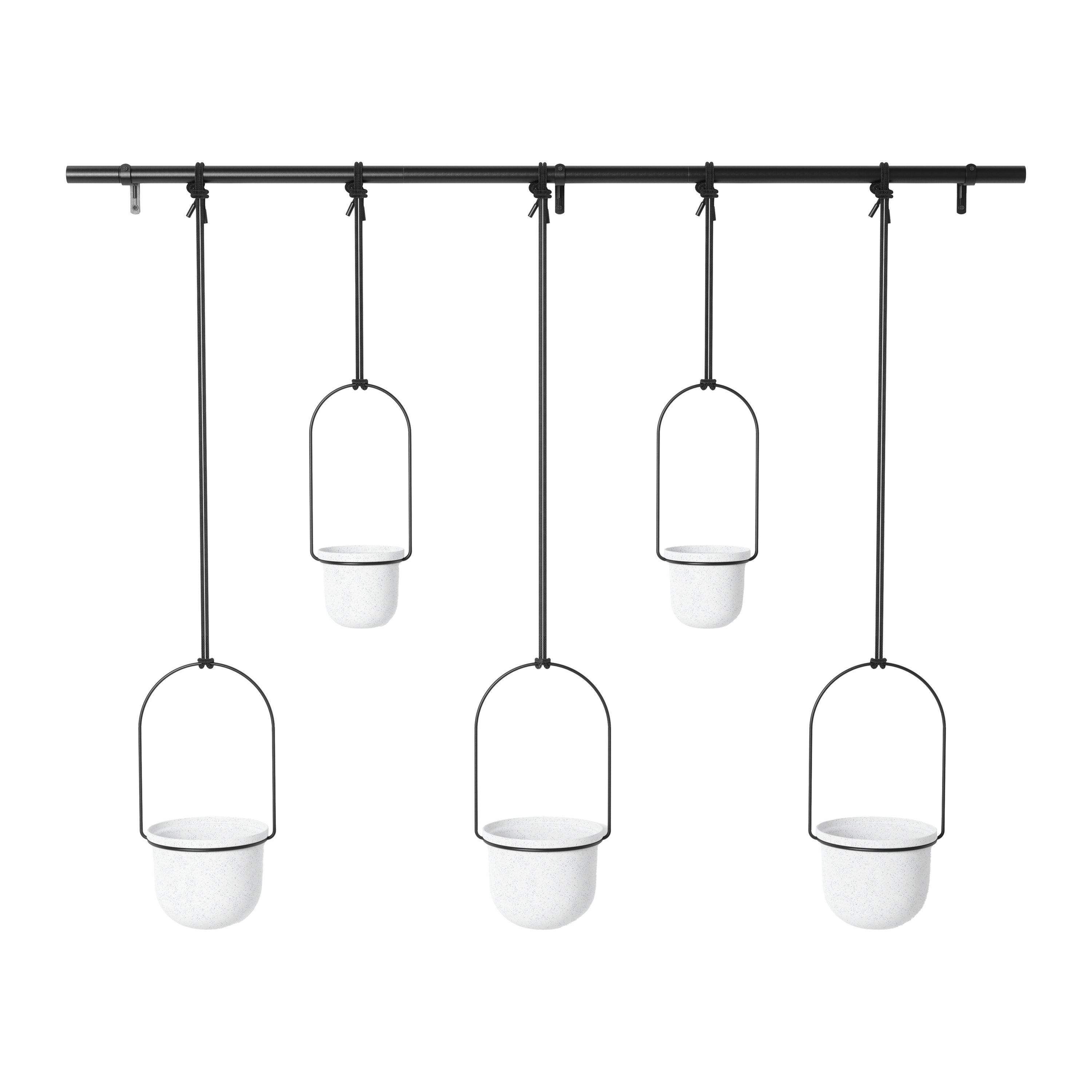 Umbra Triflora Hangende Bloempotten - Set van 5 - Wit