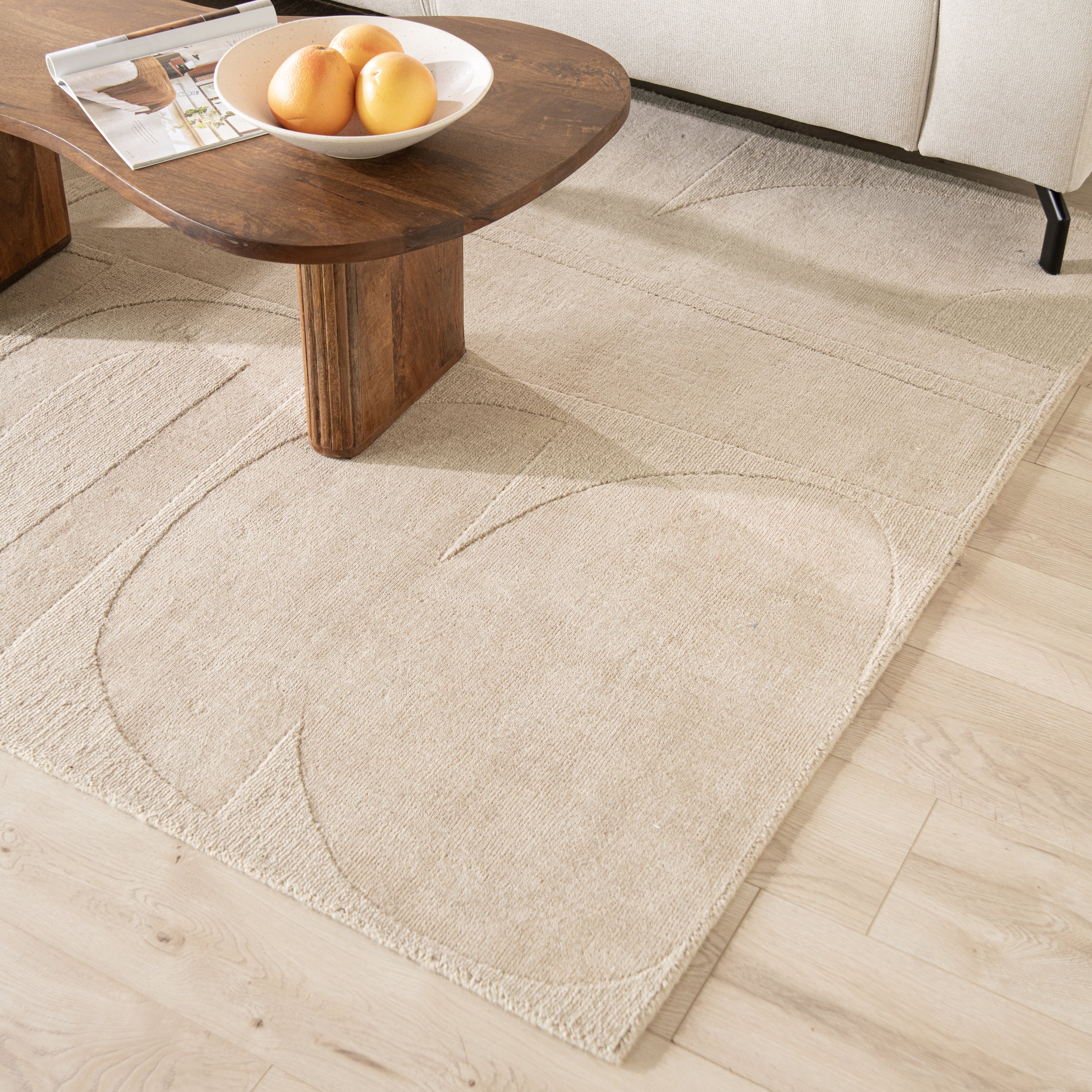 by fonQ Reform Vloerkleed 160 x 230 cm - Beige