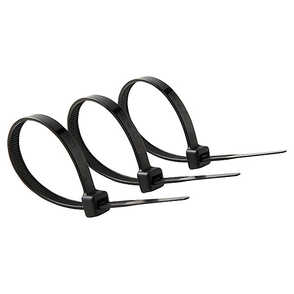 100 colliers de serrage en nylon Diall 6 x 175 mm noir
