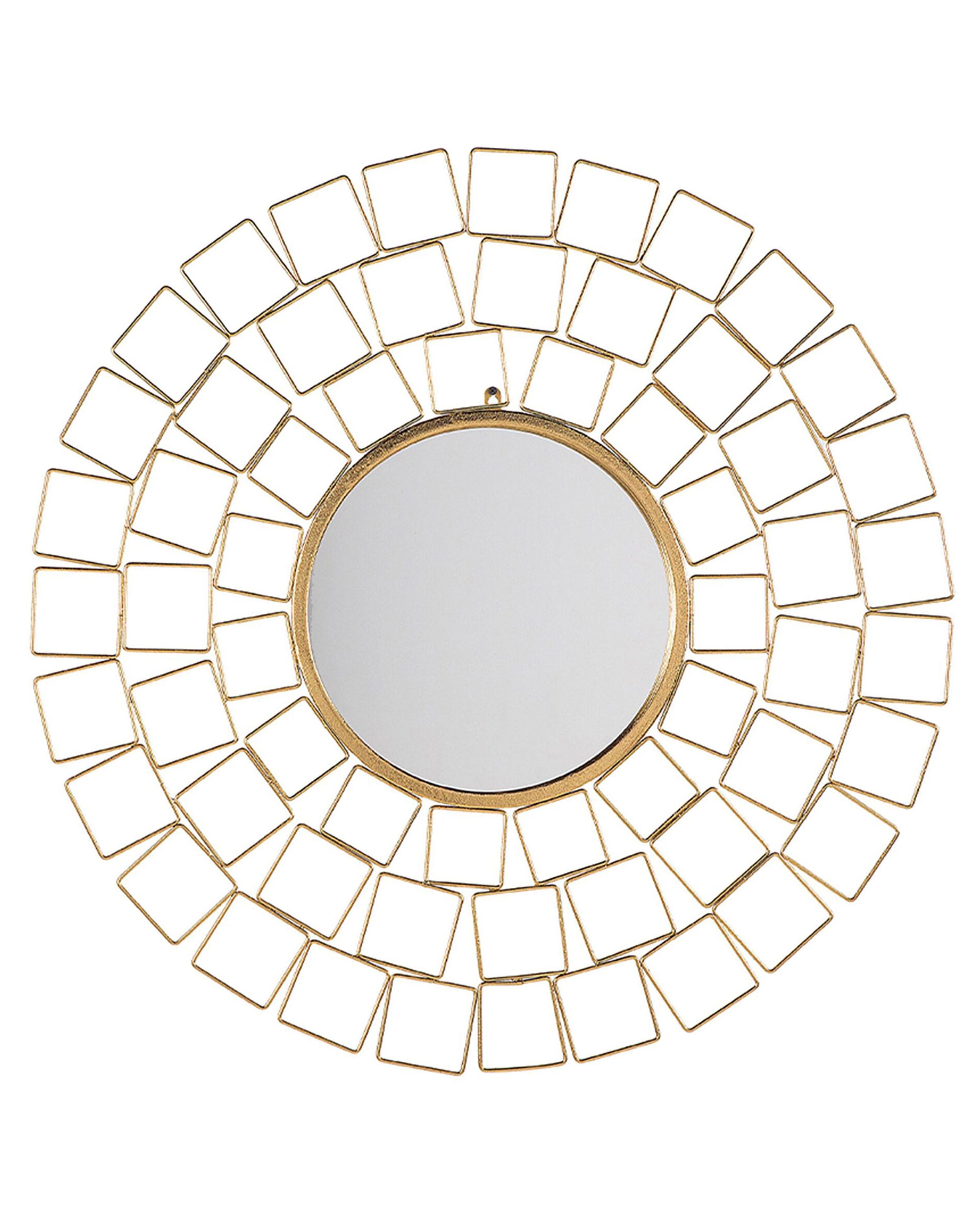 Wall Mirror LABRIT 90 cm 90 cm Metal Gold