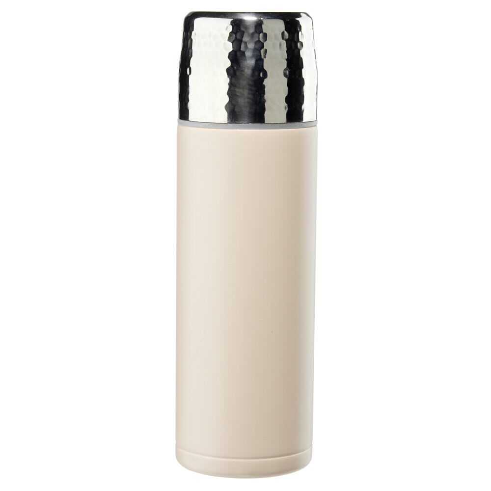 Gourde isotherme inox 500ml uni avec tasse Ø7xH22cm (2 modèles)