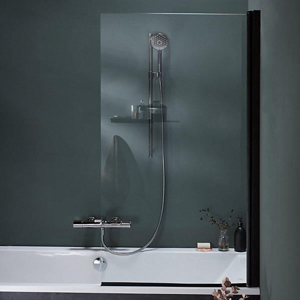 Pare-bain JACOB DELAFON Struktura 1 volet pivotant noir mat