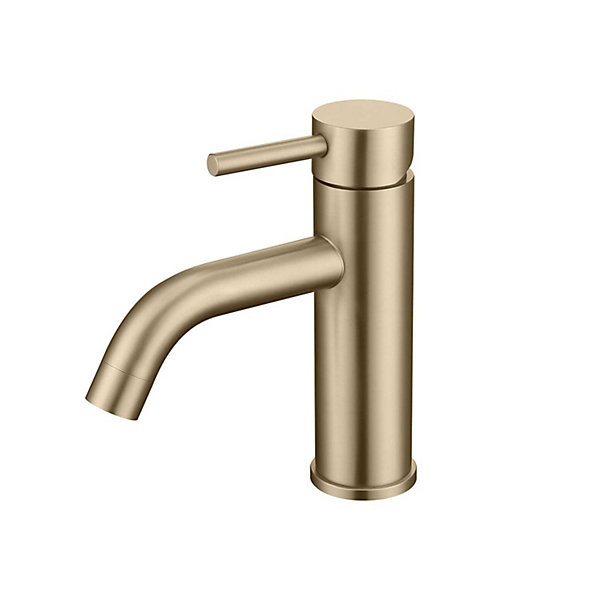 Mitigeur de lavabo SKY BATH or brossé PVD Inox S304 série Rock
