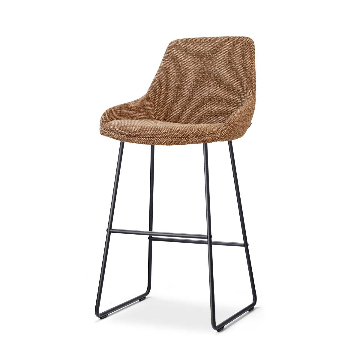 Nolon Nino-Isa barkruk bruin blend - zwart onderstel - 75 cm