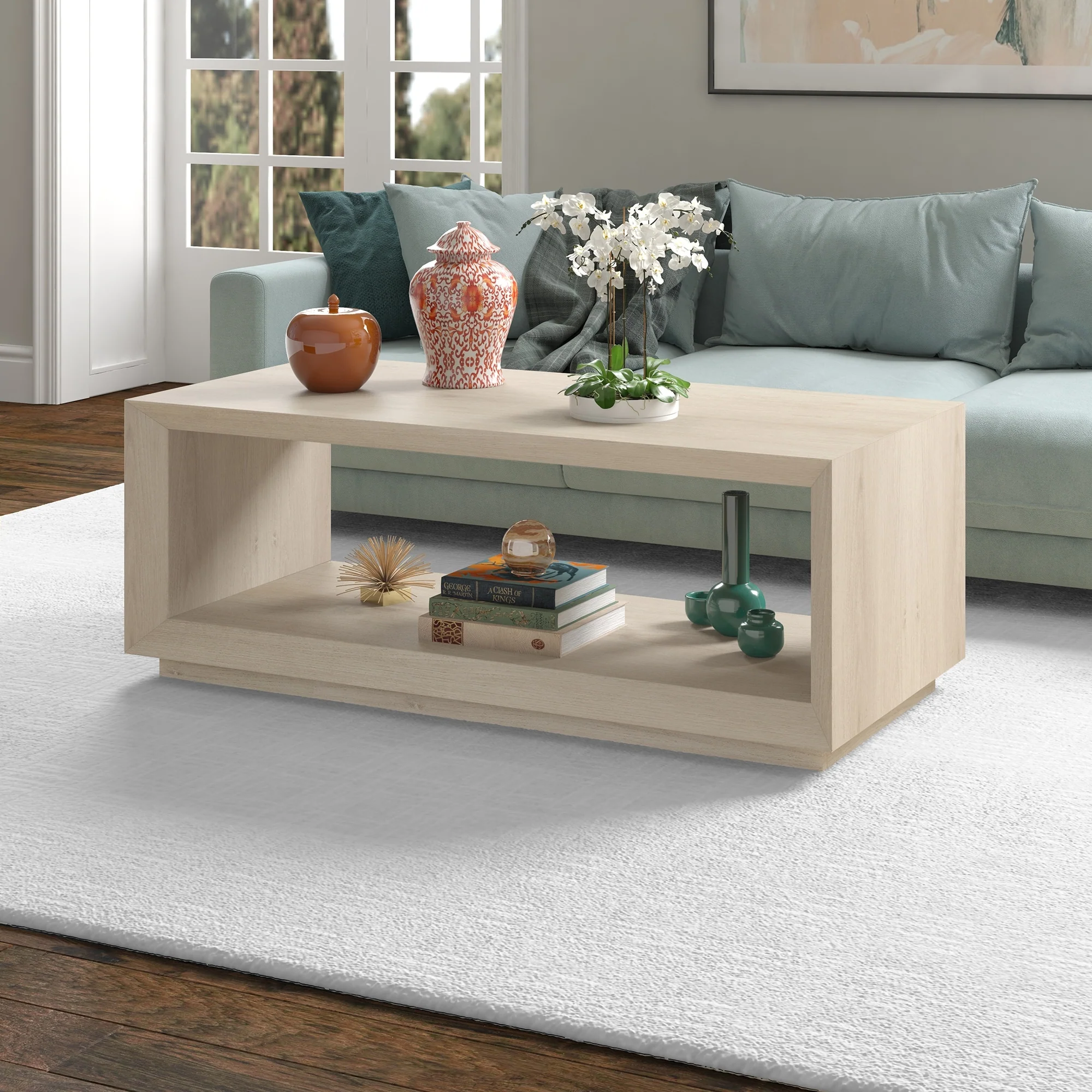 Tannen 48 Wide Rectangular Coffee Table - 47.5 Wide