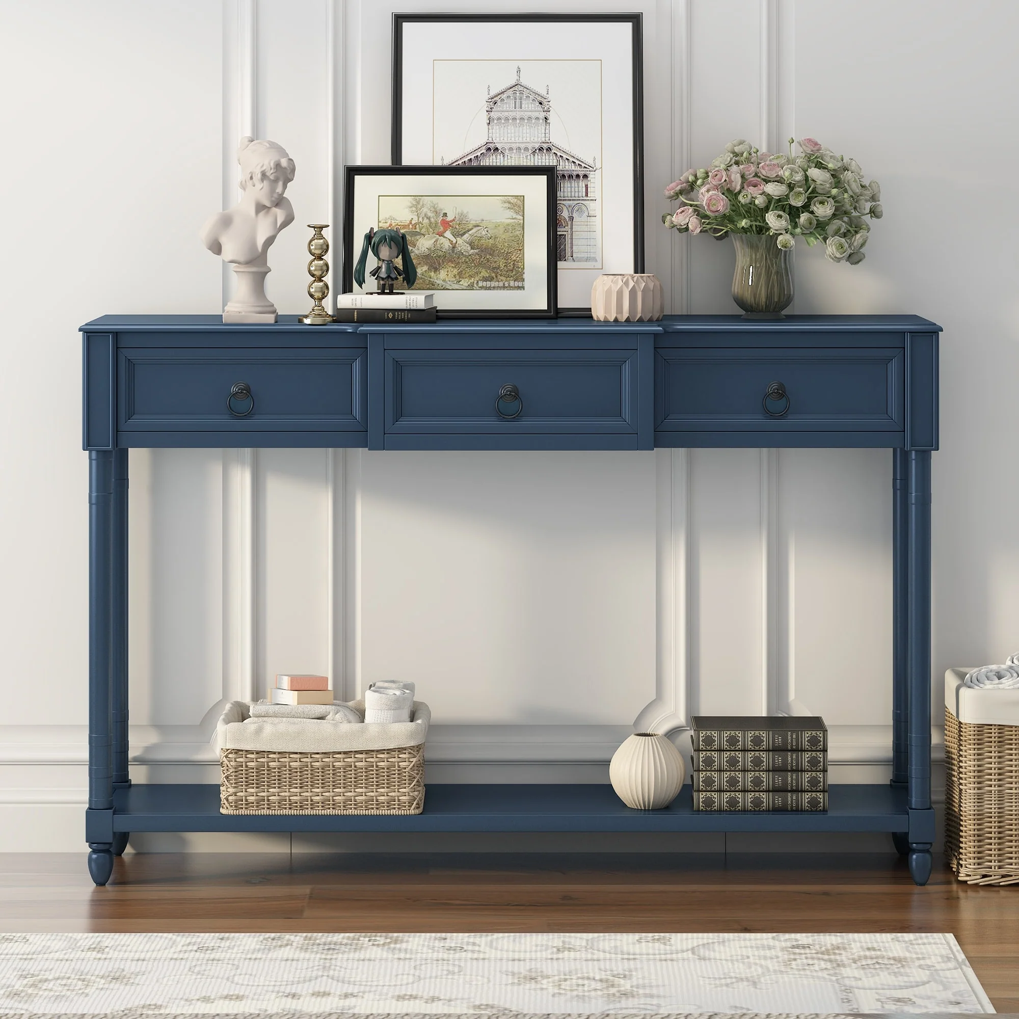 Console Table Sofa Table with Drawers