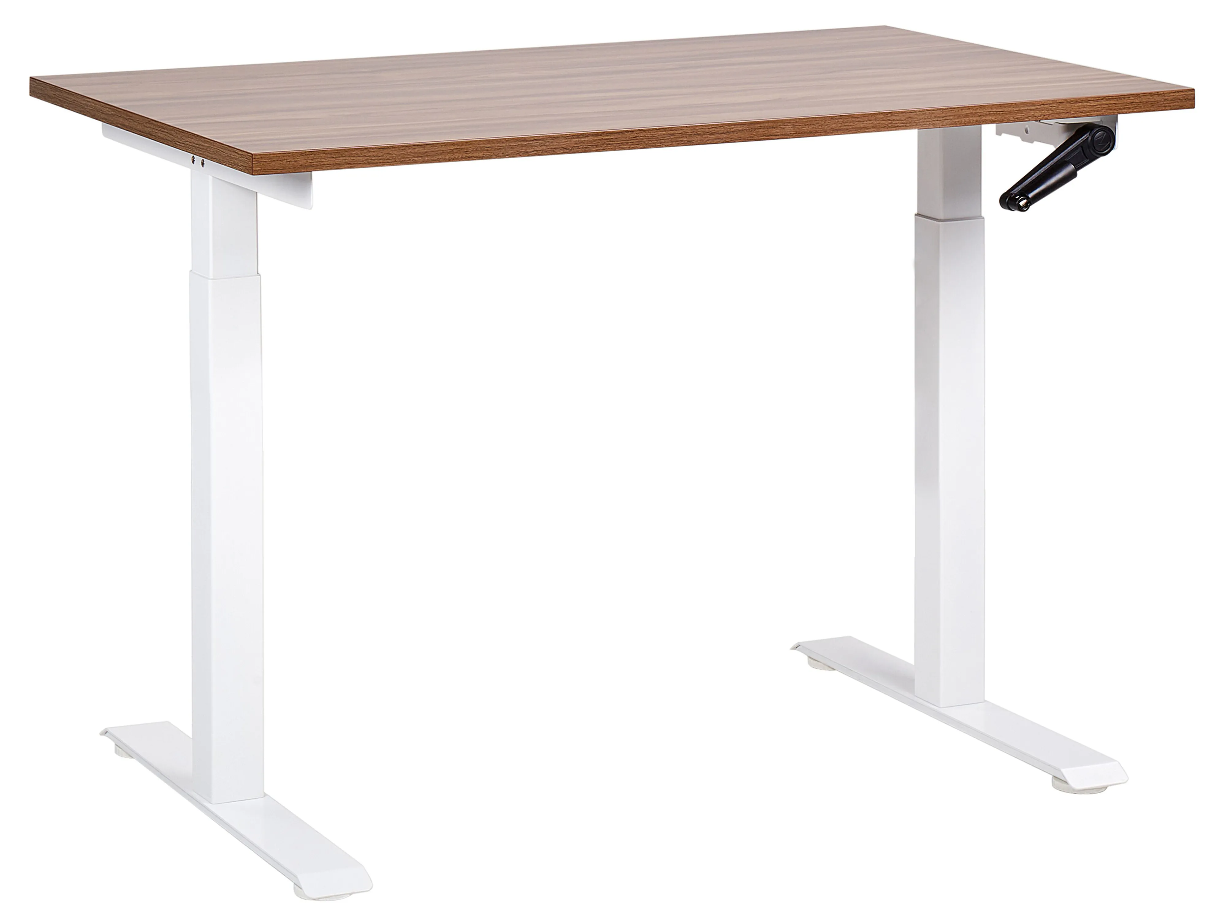 Manual Adjustable Standing Desk DESTINES Brown/ White 120 cm 72 cm