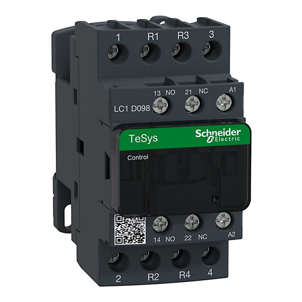 Lc1d098b7 Schneider - Contacteur Tétrapolaire - 2no 2nf - 20a - Bobine 24vca - Vis