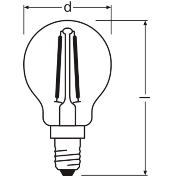 LED-Lampe »LED Retrofit CLASSIC P«, 2,5 W, 240 V