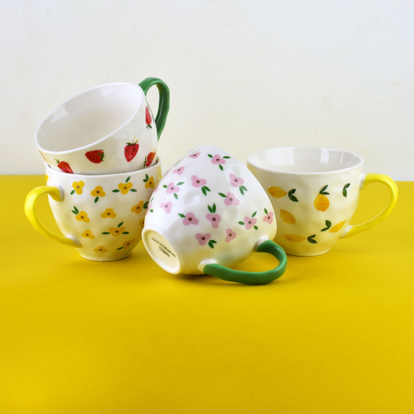 LIMONE Kubek 400ml 11x15x9cm cytryna
