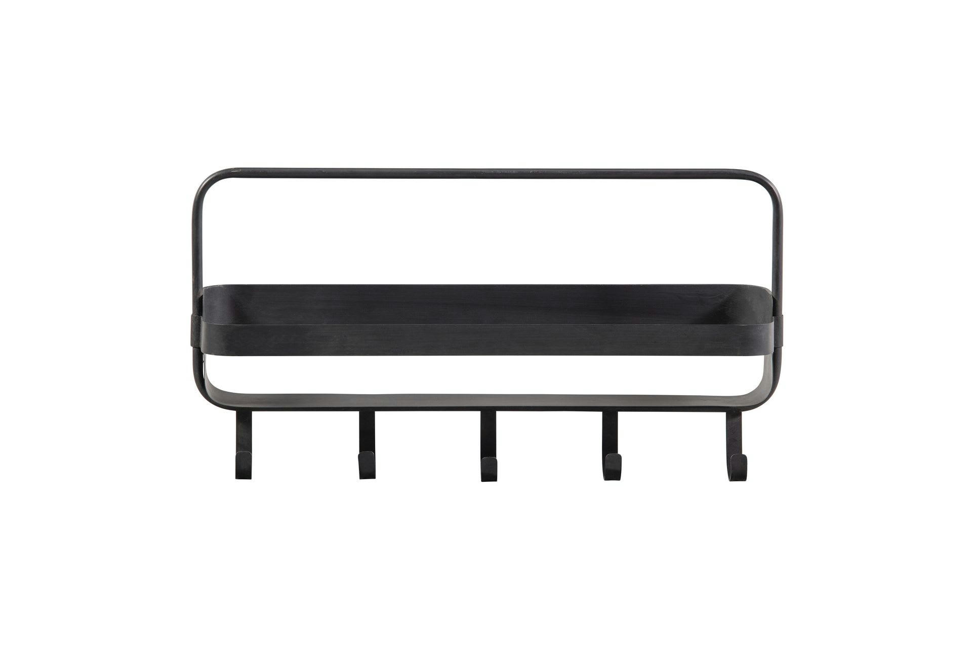 AKKE - Etagère horizontal en métal noir