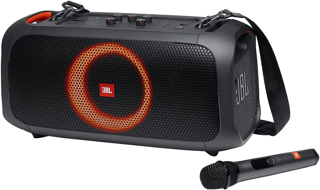 JBL PartyBox On-The-Go Powerful Portable Bluetooth Party Speaker with Dynamic Light Show  black