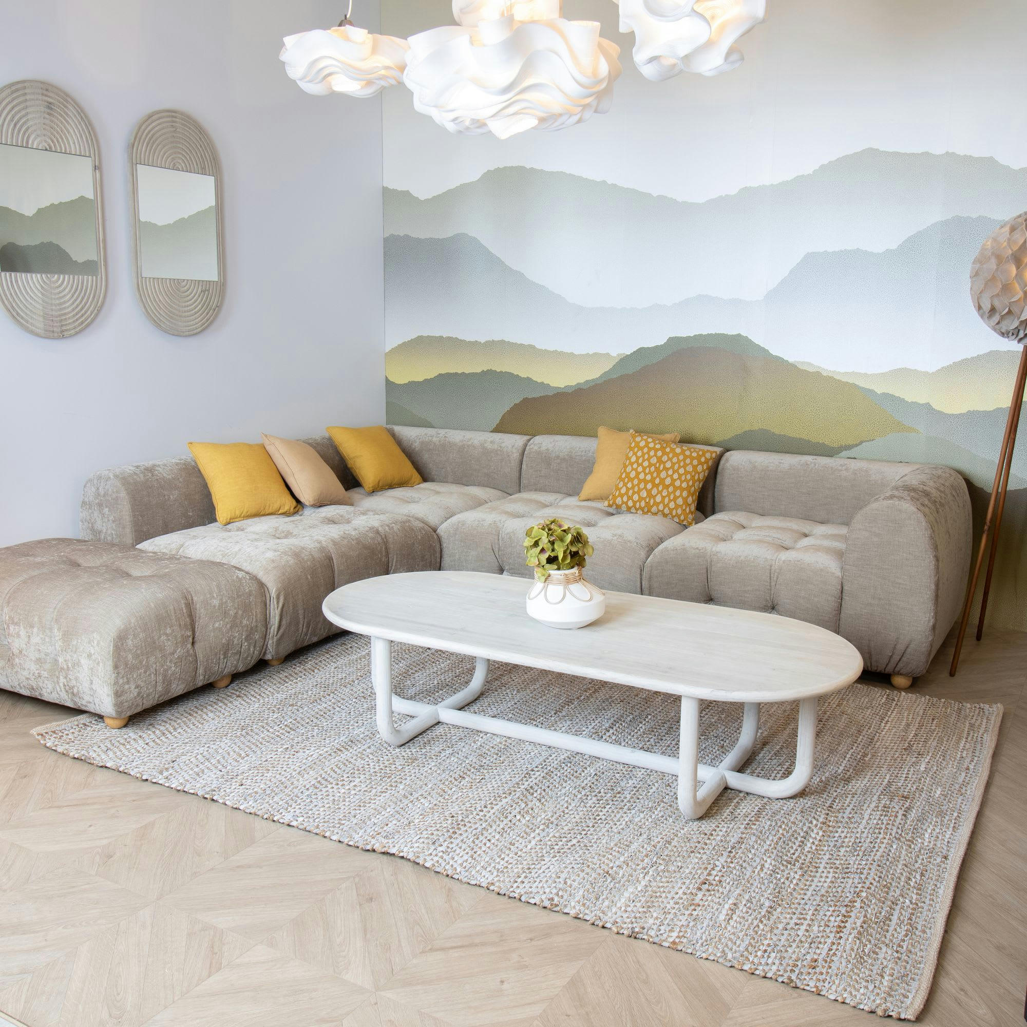 BODUM - Tapis en cuir recyclé, jute et coton 170x240cm