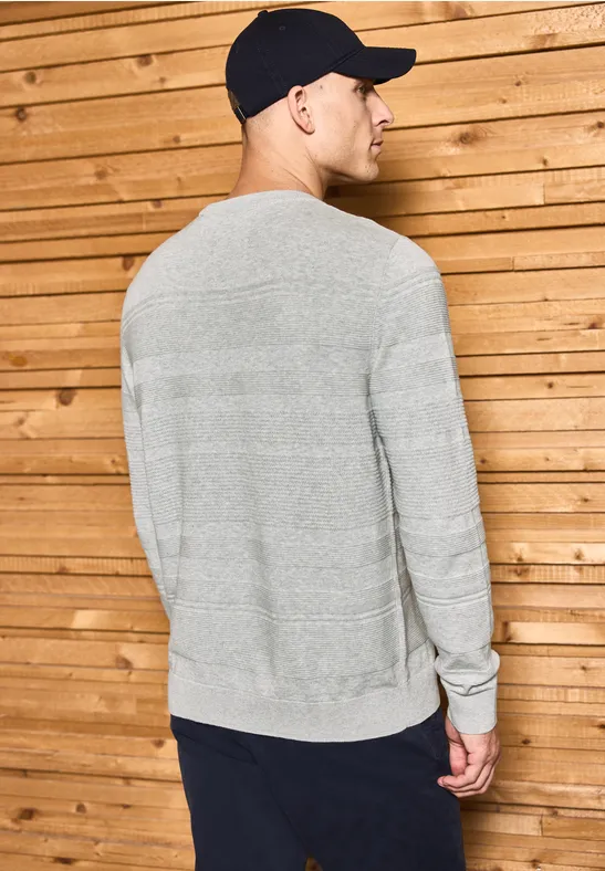 Strukturstreifen Pullover