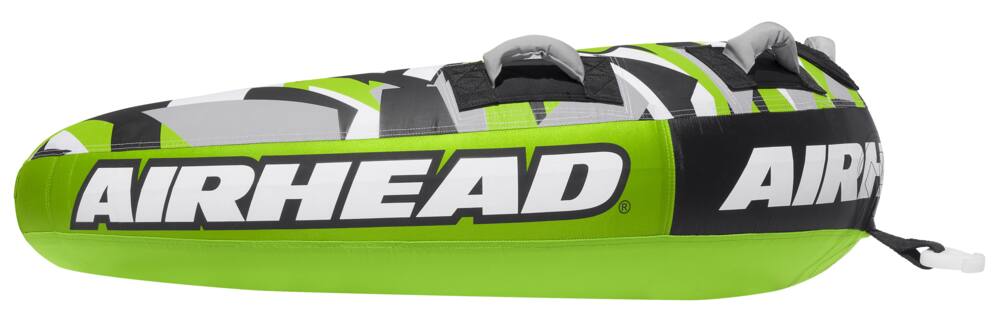 Airhead Slice Air-Pump Inflatable Water Boating 2-Rider Towable Tube, Camo