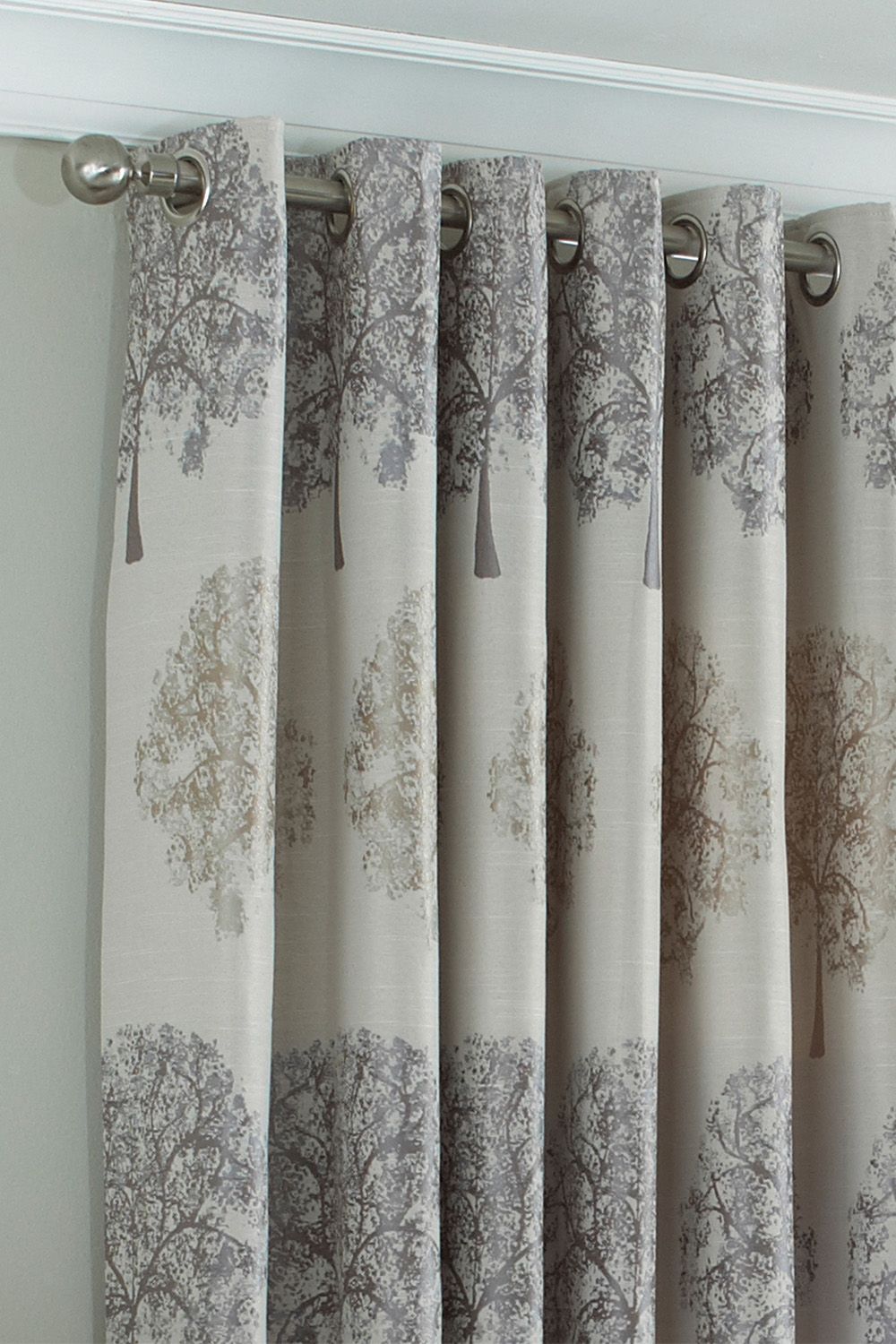 Paoletti Oakdale Tree Motif Eyelet Curtains