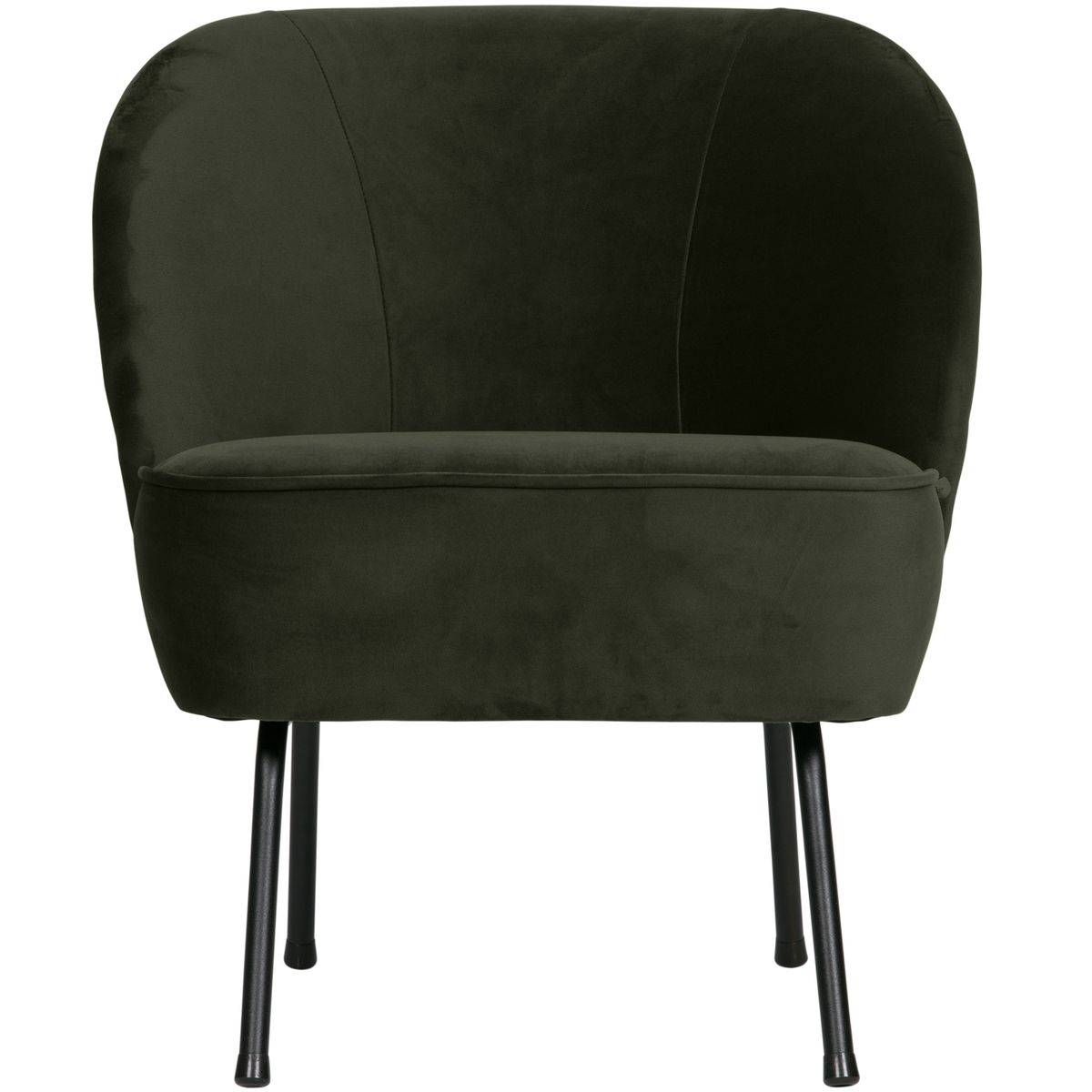 WOOOD fauteuil Vogue - Fluweel - Donkergroen - 69x57x70