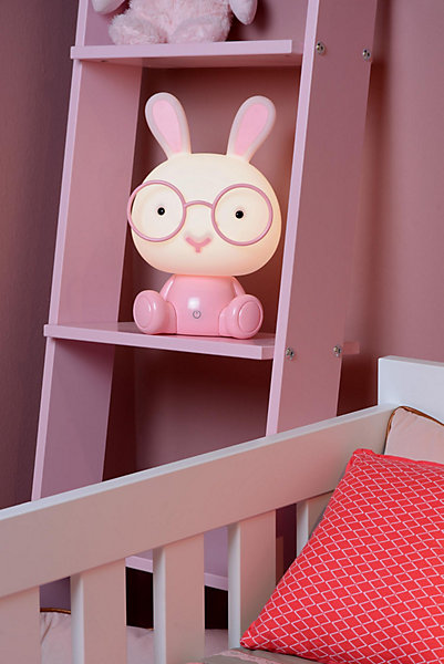 Lampe de table DODO RABBIT en abs avec LED intégré - Rose - Lucide