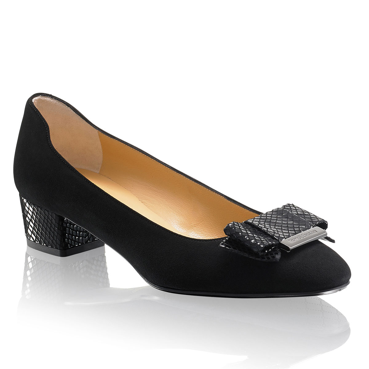 Russell & Bromley BOWLINE Mid Heel Bow Court