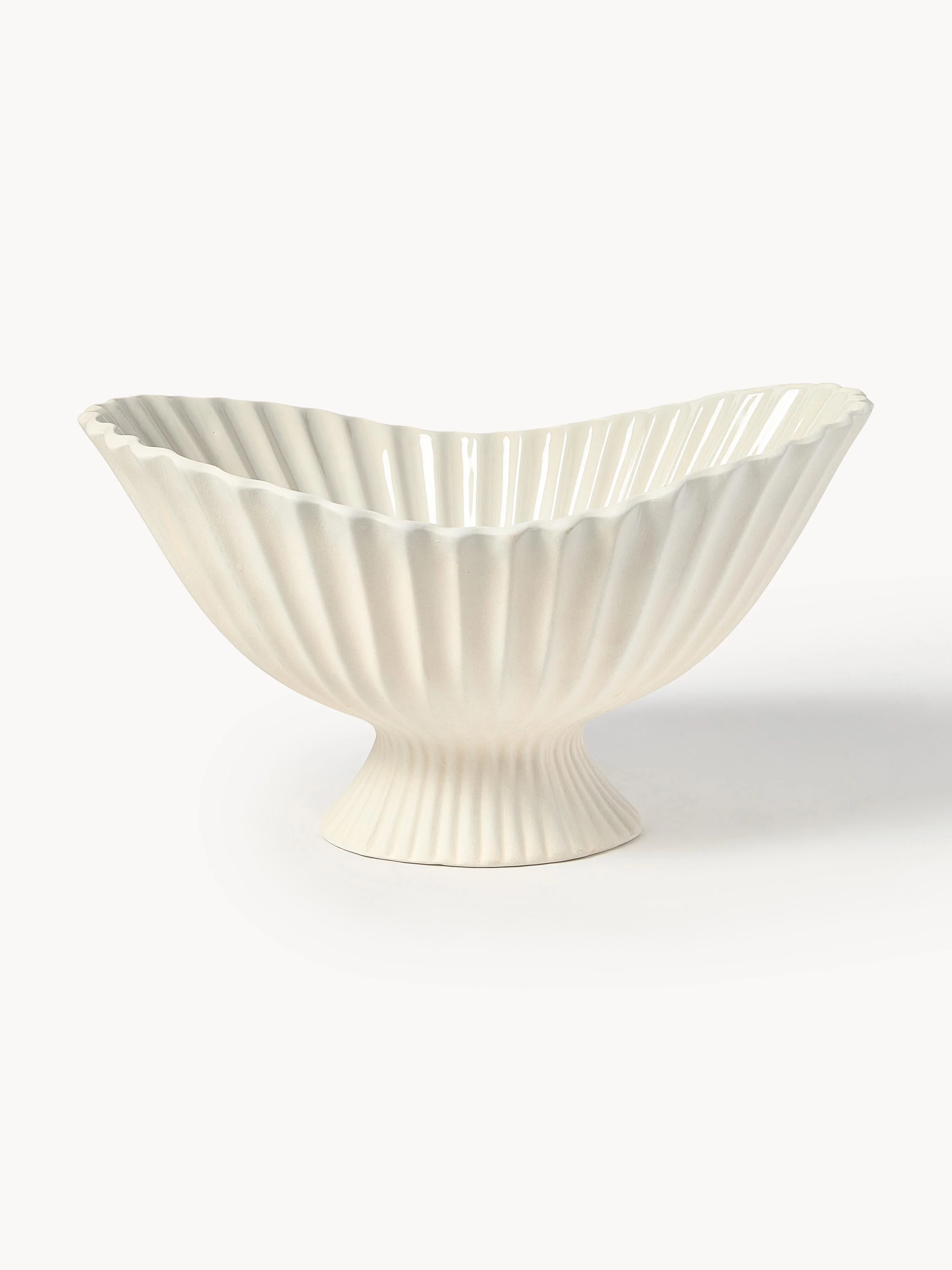 Deko-Schale Fountain aus Steinzeug, B 41 cm