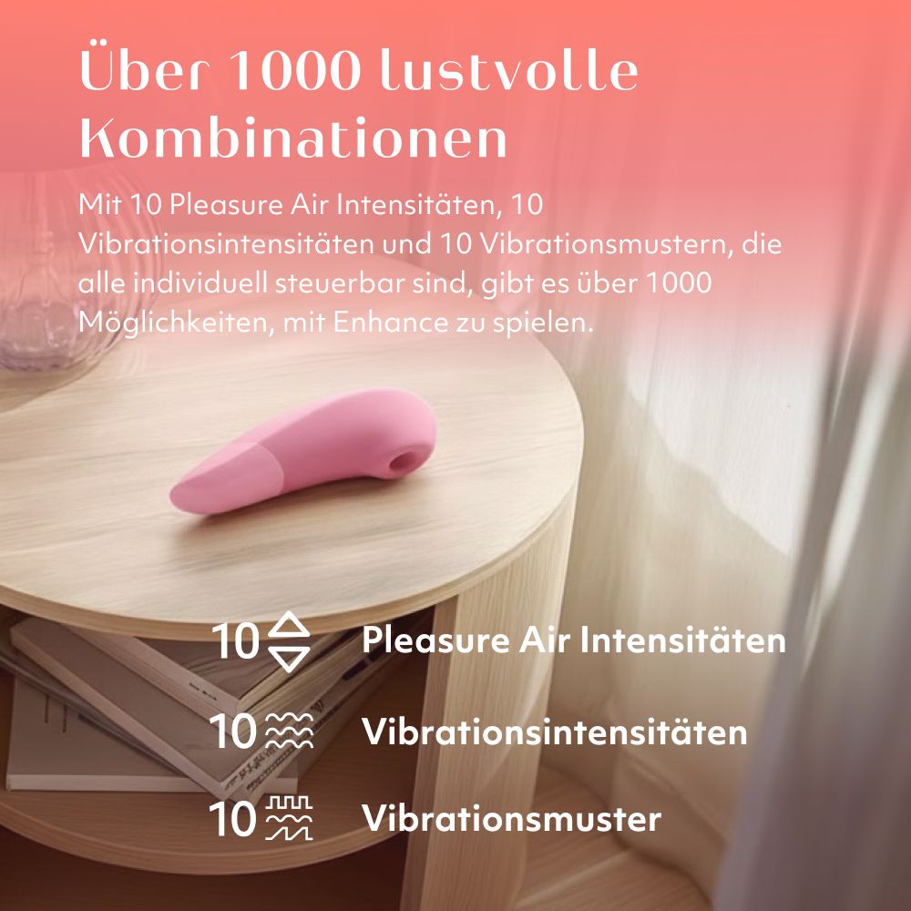 Enhance - 2-in-1-Klitoralstimulator mit Pleasure Air & Vibrationen