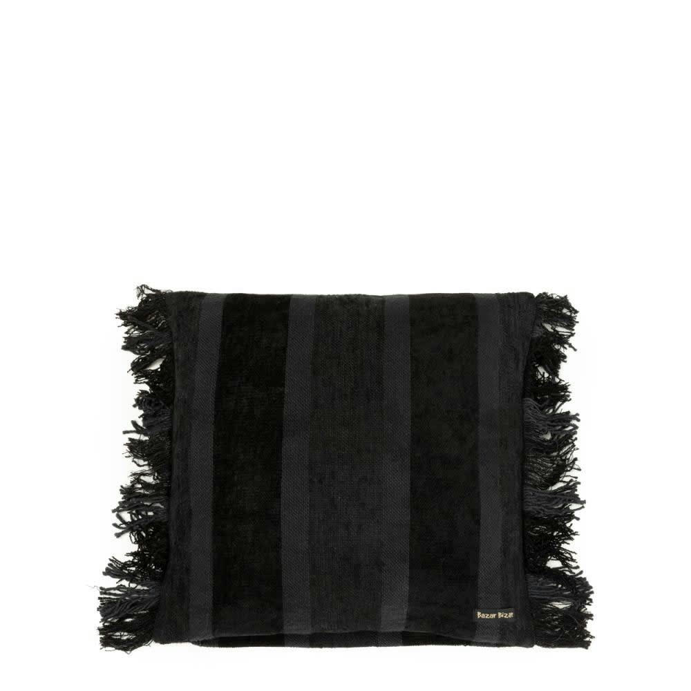 OH MY GEE - Coussin en velours noir 40x40