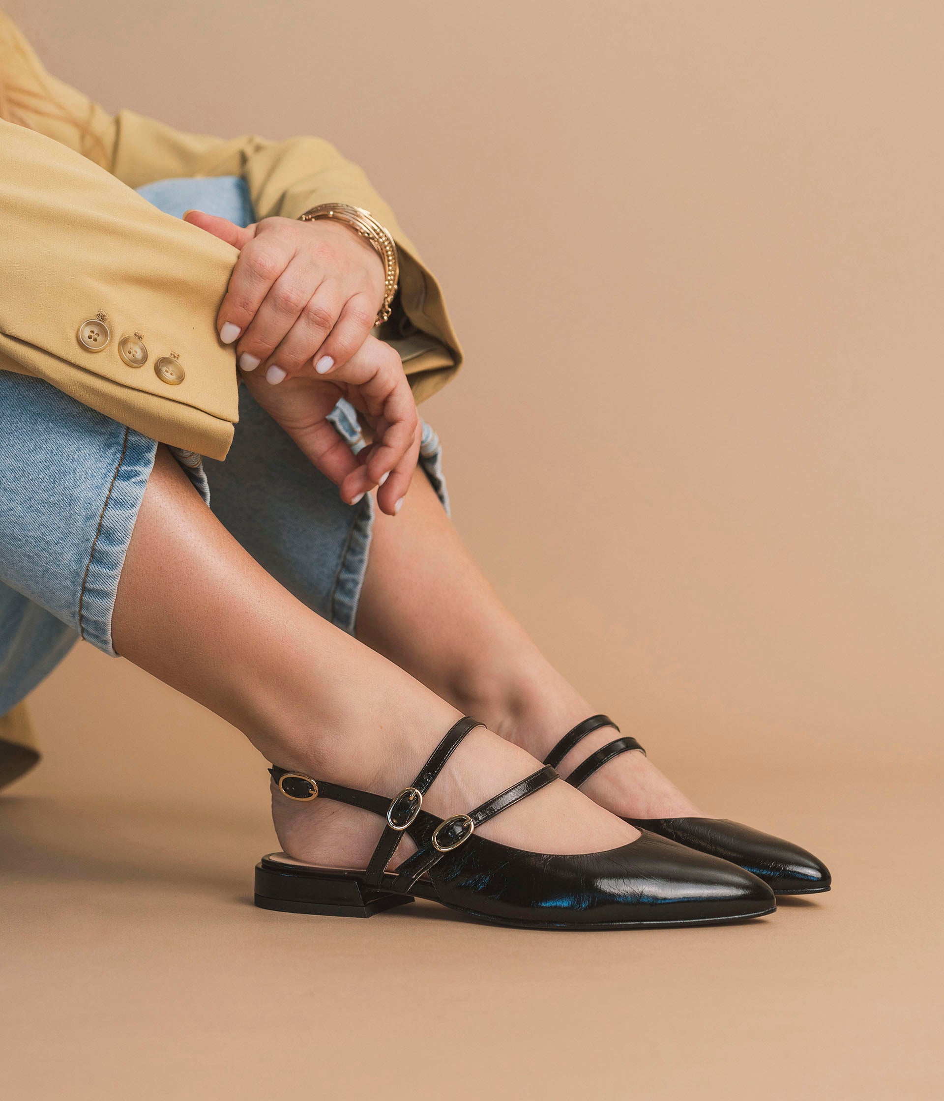 Ballerine slingback Sirine noir