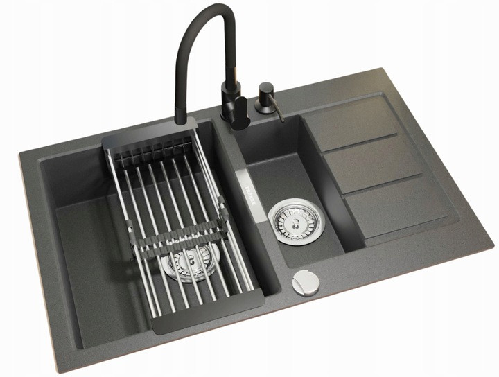 Zlew Franke Sirius S2D 2.0 651-78 onyx kwarc bateria Grado