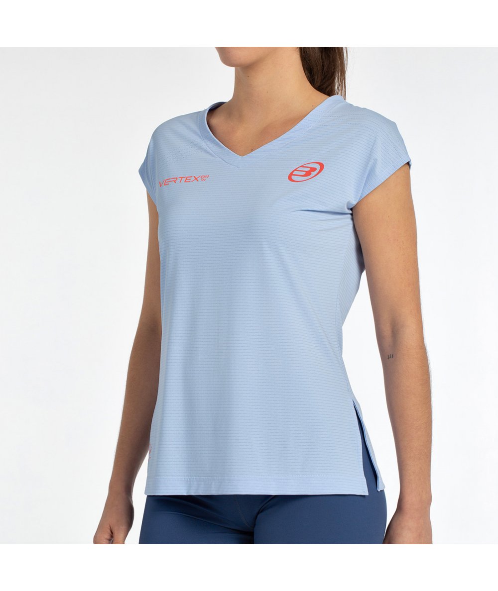 CAMISETA BULLPADEL DELFI 25I AZUL CELESTE
